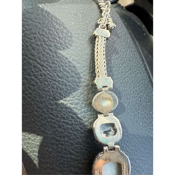 Lori Bonn Sterling Silver Multi-Gemstone Toggle Bracelet – 925 – 7.5” Adjustable - Picture 7 of 15